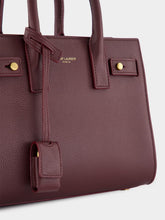 Saint Laurent Rouge Cabernet Nano Sac de Jour in Supple Grained Leather