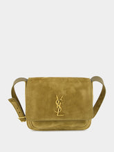 Saint Laurent Niki Satchel in Barley Green Suede