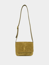 Saint Laurent Niki Satchel in Barley Green Suede