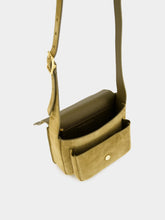 Saint Laurent Niki Satchel in Barley Green Suede