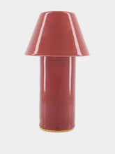 Calma Burgundy Ceramic Wireless Lamp