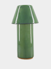 Calma Green Ceramic Wireless Lamp