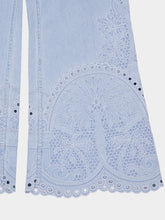 Zimmermann Ice Storm Daylight Cropped Cotton Flared Trousers