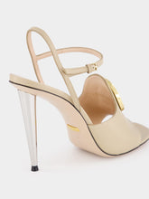 Gucci 110mm Logo-Plaque Leather Sandals