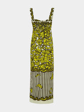 Alémais Yellow Mona Hemp Midi Dress