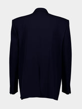 Balenciaga Single-Breasted Navy Blazer