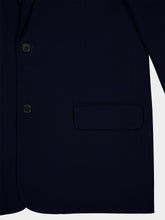 Balenciaga Single-Breasted Navy Blazer