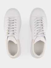 Alexander McQueen Oversized Beige Leather Sneakers