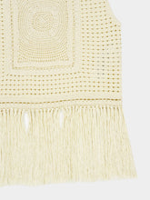 Zimmermann Cream Indra Crochet Fringe Tank