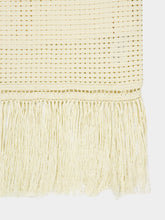 Zimmermann Cream Indra Crochet Fringe Midi Skirt