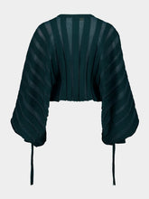 Zimmermann Teal Rebellion Cropped Sweater