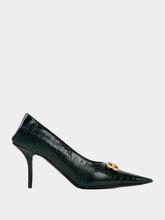 Balenciaga BB Croc-effect Pumps