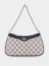 Gucci Beige and Blue Ophidia GG Small Handbag