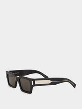 Saint Laurent Black and Crystal SL 572 Square Sunglasses