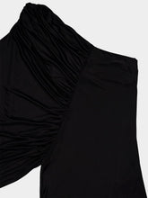 Saint Laurent One Shoulder Jersey Maxi Dress