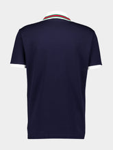 Gucci Navy Blue Cotton Piquet Polo Shirt