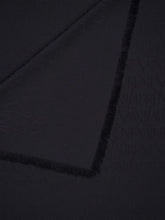 Saint Laurent Black Jacquard Organic Silk Scarf