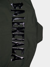 Balenciaga Khaki Green Logo Print Long Sleeve Shirt
