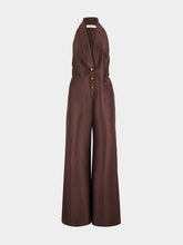 Zimmermann Dark Chocolate Alchemy Tuxedo Jumpsuit