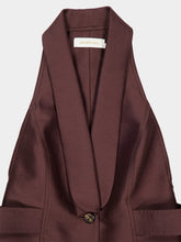 Zimmermann Dark Chocolate Alchemy Tuxedo Jumpsuit