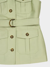 Zimmermann Palm Luna Wool Silk Utility Vest