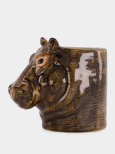 Quail Ceramics Hippo pencil pot