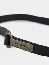 Balenciaga Black Bottle Opener D Ring Belt