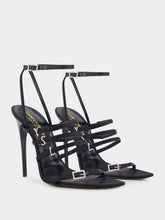 Saint Laurent Crepe Satin And Rhinestones Jerry Sandals
