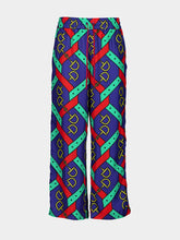 Gucci Graphic-Print Silk Cropped Trousers