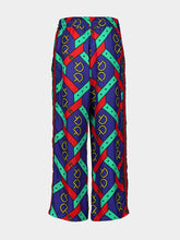Gucci Graphic-Print Silk Cropped Trousers