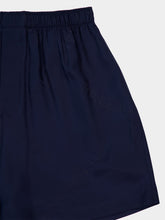 Balenciaga Dark Navy Fluid Logo Jacquard Pyjama Shorts