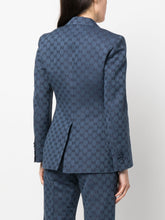 Gucci GG Logo-Jacquard Single-Breast Blazer