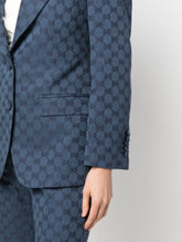 Gucci GG Logo-Jacquard Single-Breast Blazer