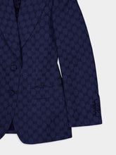 Gucci GG Logo-Jacquard Single-Breast Blazer