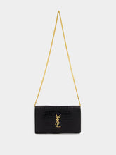 Saint Laurent Black Cassandre Clutch