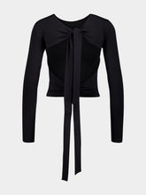 Balenciaga Long Sleeve Back Knot Top