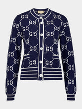 Gucci Double G Logo Jacquard Cardigan