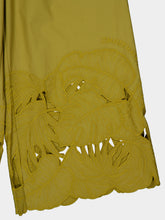 Zimmermann Moss Green Mahon Embroidered Pants
