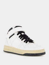 Saint Laurent Round Toe High-Top Sneakers