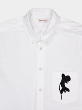 Alexander McQueen Orchid-Embroidered Cotton Shirt