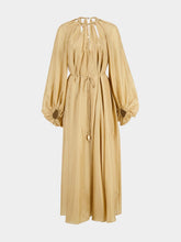 Zimmermann Champagne Mahon Silk Maxi Dress