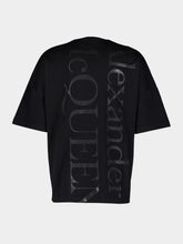 Alexander McQueen Exploded Logo Oversized Black T-Shirt