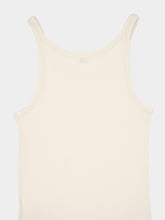 Saint Laurent Logo-Embroidered Ribbed Tank Top