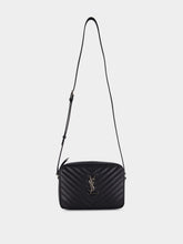 Saint Laurent Black Lou Grain Leather Shoulder Bag