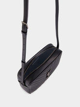 Saint Laurent Black Lou Grain Leather Shoulder Bag