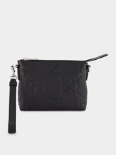 Gucci Black Jumbo GG Messenger Bag
