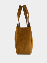 Saint Laurent Caramel Cognac Le 5 à 7 Bea Suede Tote