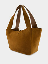 Saint Laurent Caramel Cognac Le 5 à 7 Bea Suede Tote