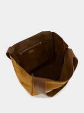 Saint Laurent Caramel Cognac Le 5 à 7 Bea Suede Tote