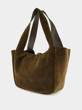 Saint Laurent Le 5 à 7 Bea Tote in Light Musk Suede